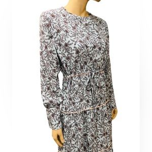 MDRN Floral Boho Victorian Retro Dress Long Sleeves in good preowned condition